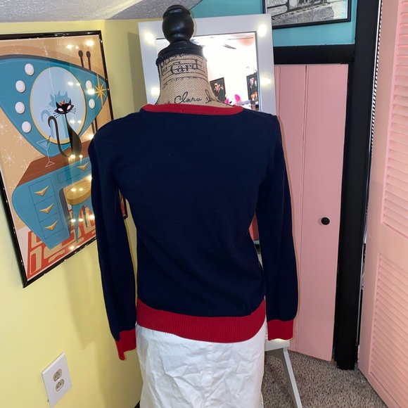 Forever 21 Nautical Knit Sweater Top - Picture 2 of 3